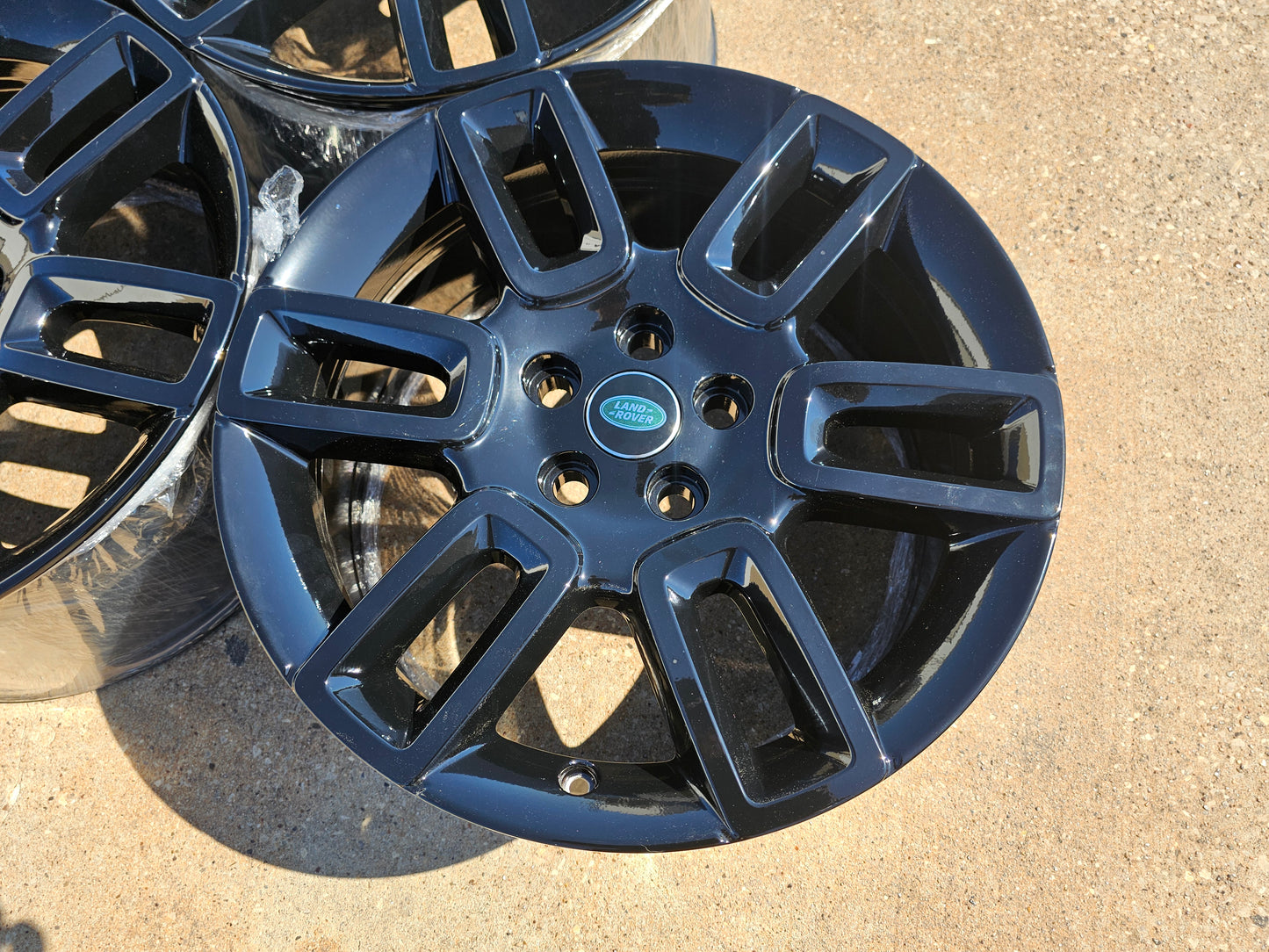 (5) 19" Land Rover DEFENDER Range Rover OEM black wheels rims 72350