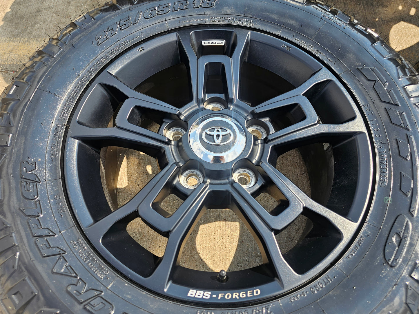 18" Toyota Tundra TRD PRO BBS Forged OEM wheels rims 75238 75255 5x150 NITTO