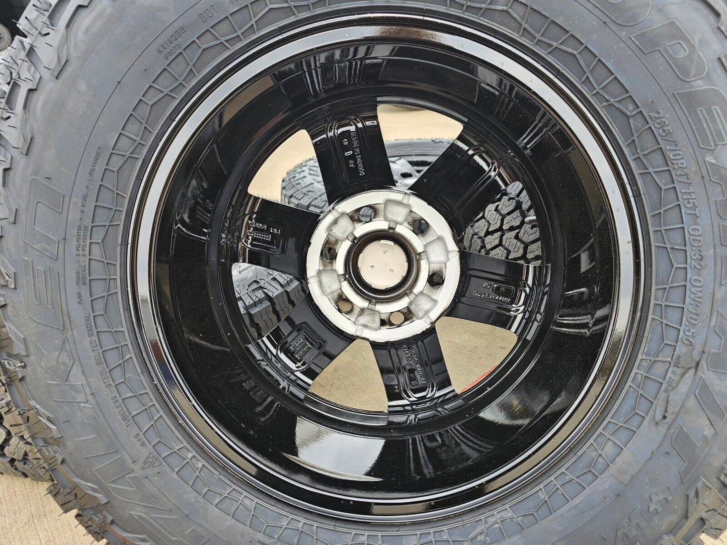 17" Ford F-150 OEM black Tremor rims wheels tires 10339 A/T4 2023 2024 2025 NEW