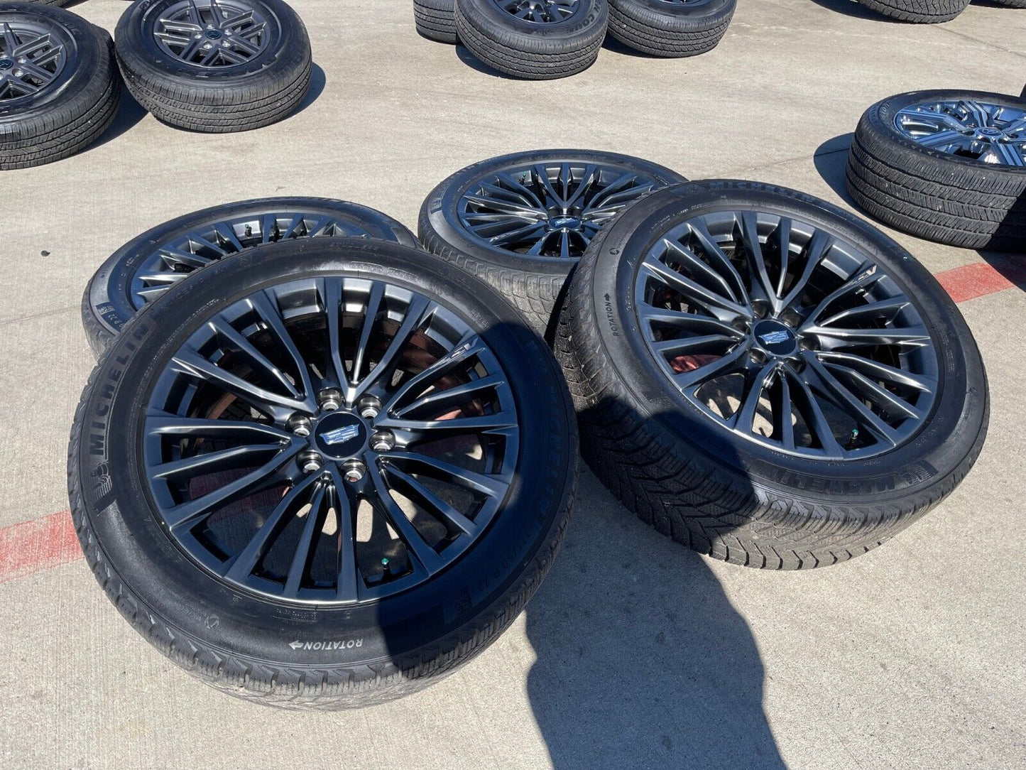 22" Cadillac Escalade V Platinum OEM 4883 wheels rims 2023 2024 2025 NEW