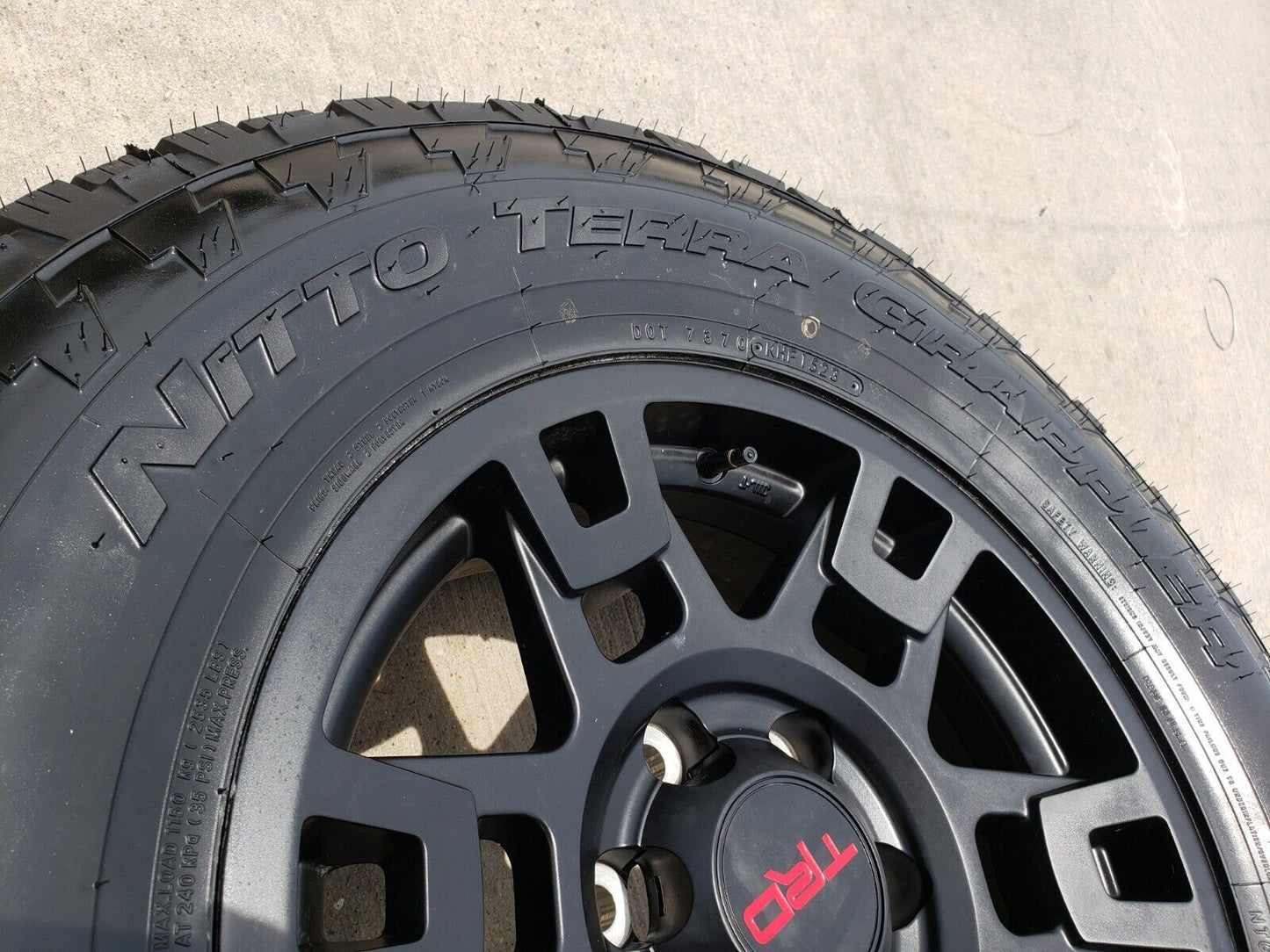 17" Toyota Tacoma 4Runner OEM wheels rims black 75167 TRD FJ NITTO NEW