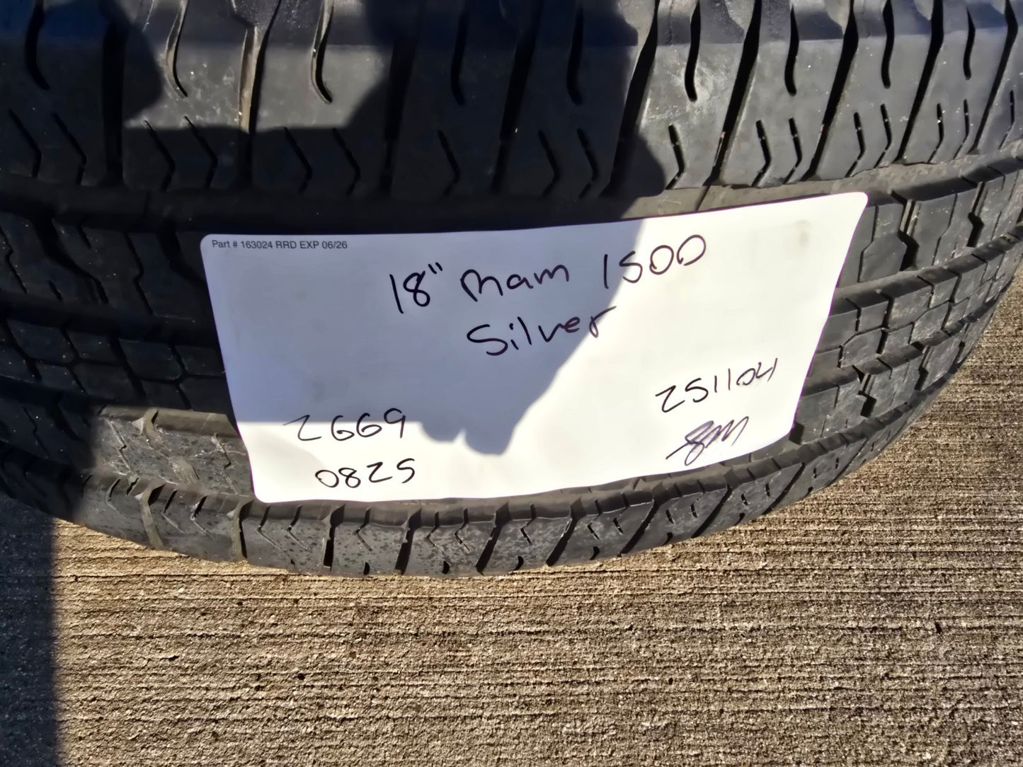 18" Ram 1500 OEM stock 2669 wheels rims 2021 2022 2023 2024 2025 2026 GOODYEAR
