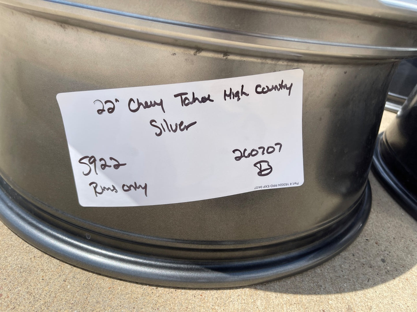 22" Chevy Silverado High Country OEM 5922 wheels rims Tahoe SET 2025 2026 2027