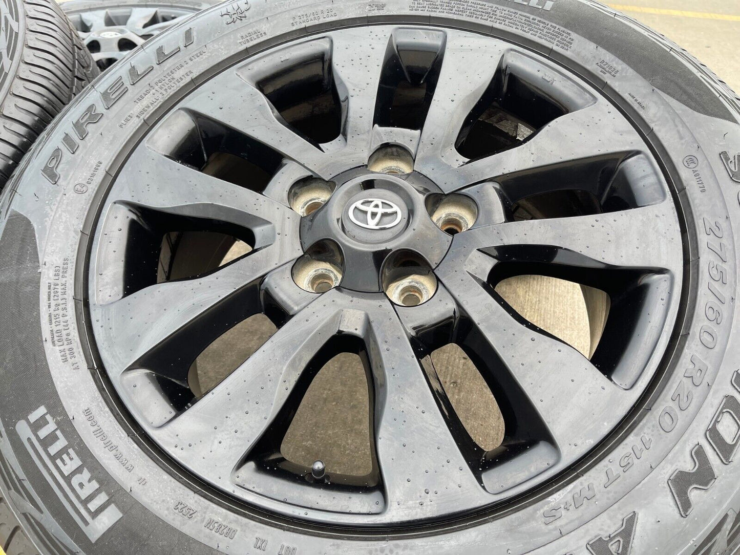 20" Toyota Tundra Sequoia Platinum OEM Black 5x150 ONLY rims 69533 tires