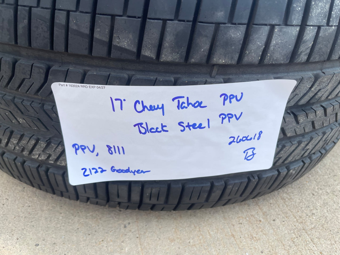 17" Chevy Tahoe PPV OEM Police Package 8111 SET wheels rims tires