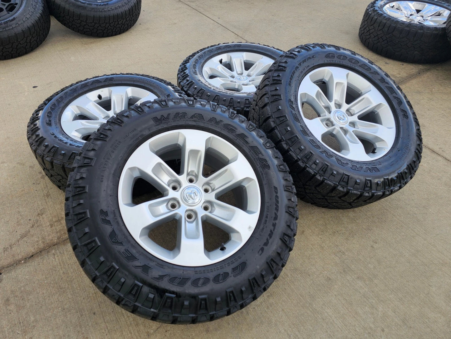 18" Dodge Ram 1500 OEM wheels rims 2672 tires DURATRAC