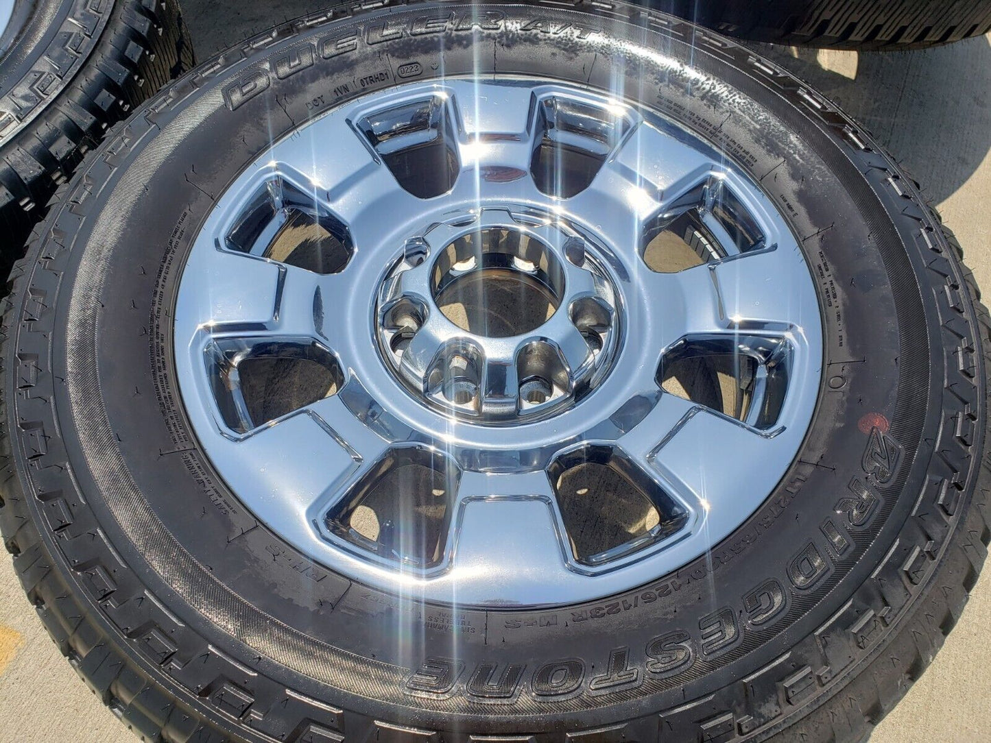 20" Ford F-250 F-350 OEM chrome Lariat wheels rims 10295 tires 2023 2024 2025