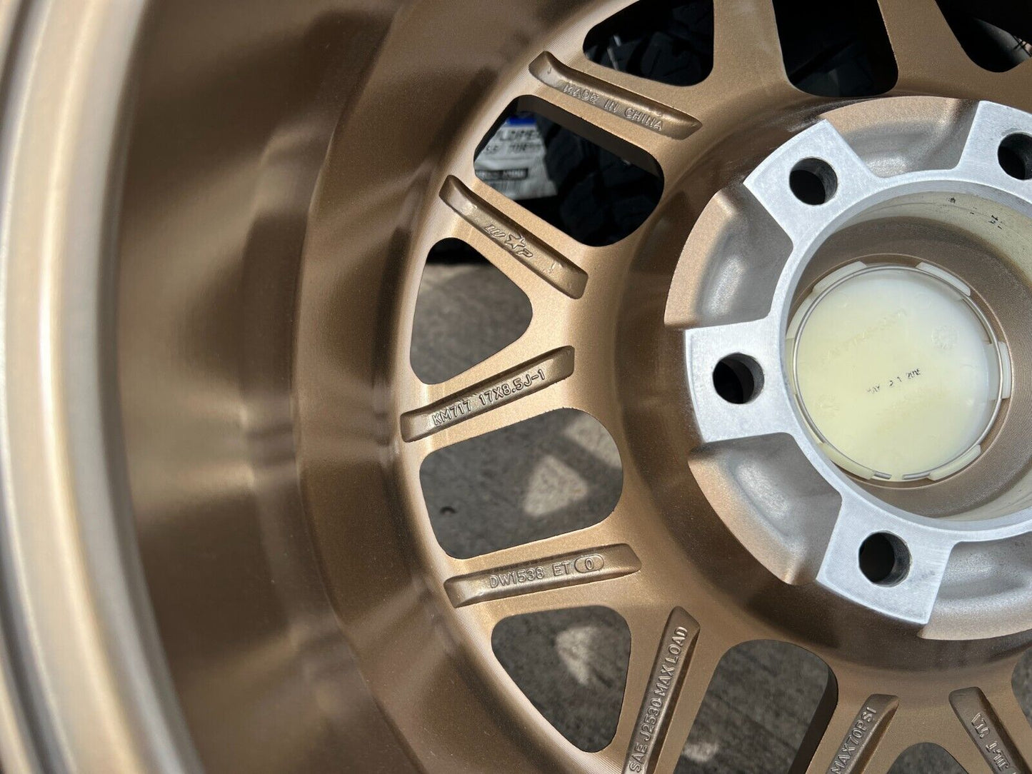 17x8.5 KMC KM717 Toyota Tacoma 4Runner TRD wheels rims BRONZE 2023 2024 NEW
