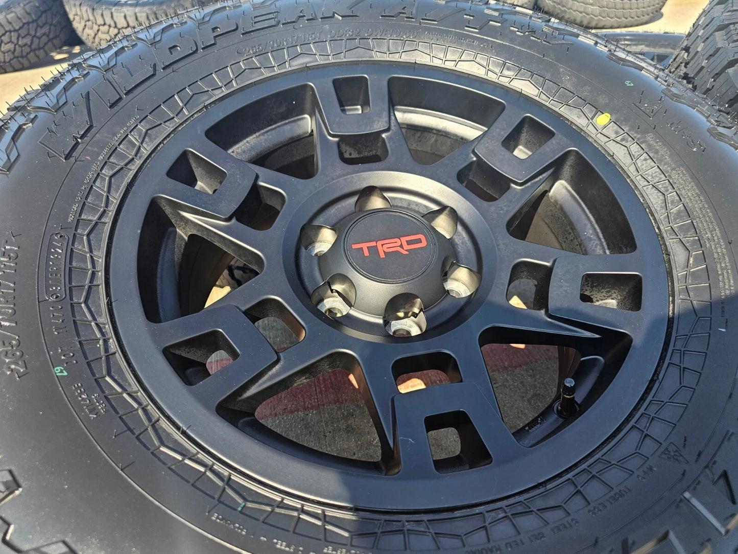 17" Toyota Tacoma 4Runner OEM wheels rims black 75167 TRD FJ A/T4 tires NEW