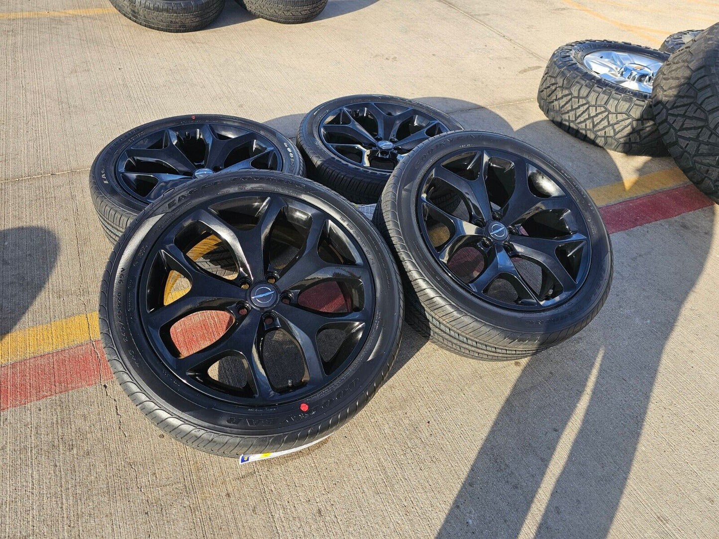 20" Dodge Charger Challenger Chrysler 300 OEM black wheels rims 2523 tires NEW