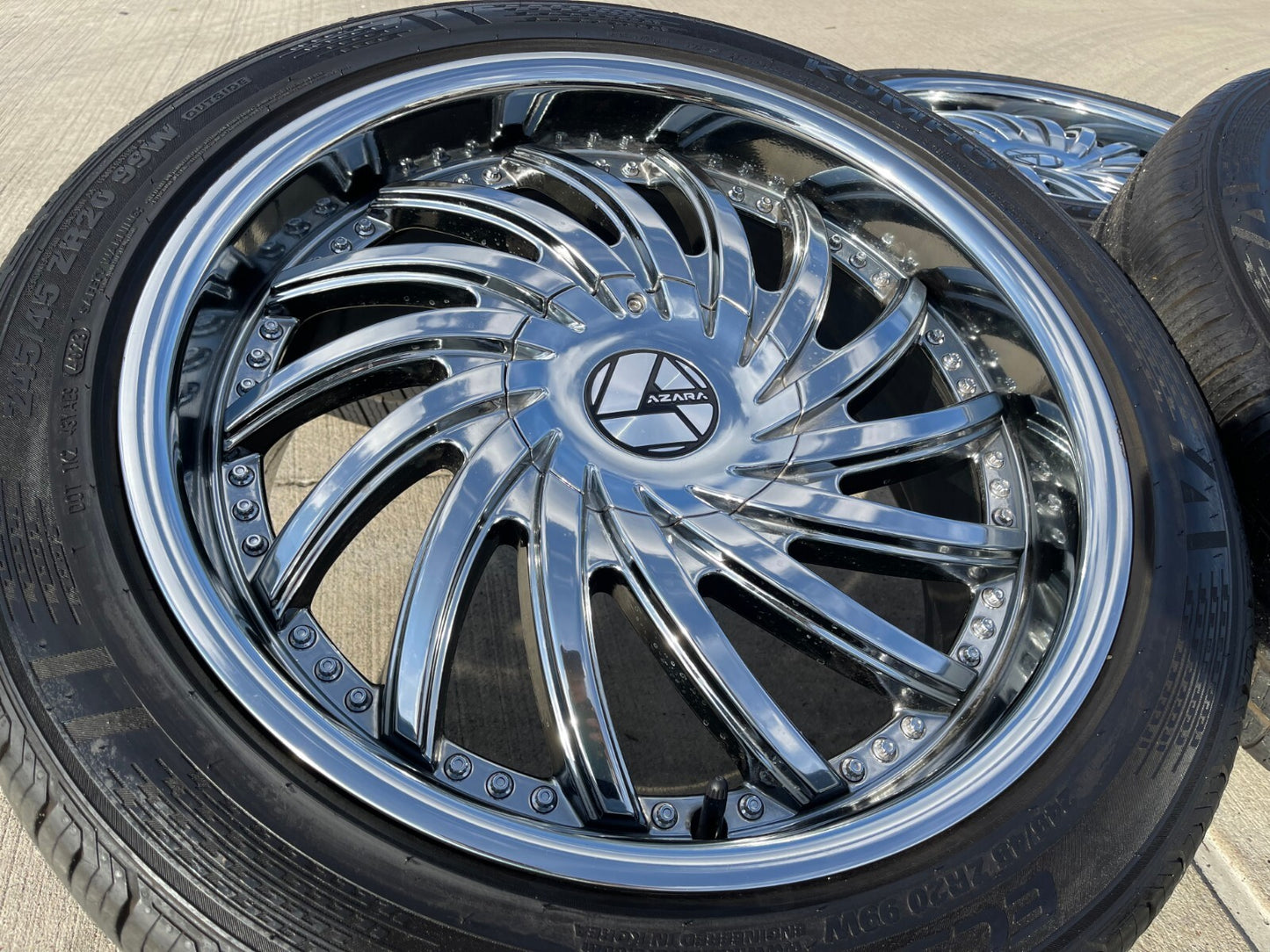 20x8.5 Arza TD221 wheels rims 5x112 5x114.3 5x4.5 Camry Sienna Rav4 Charger