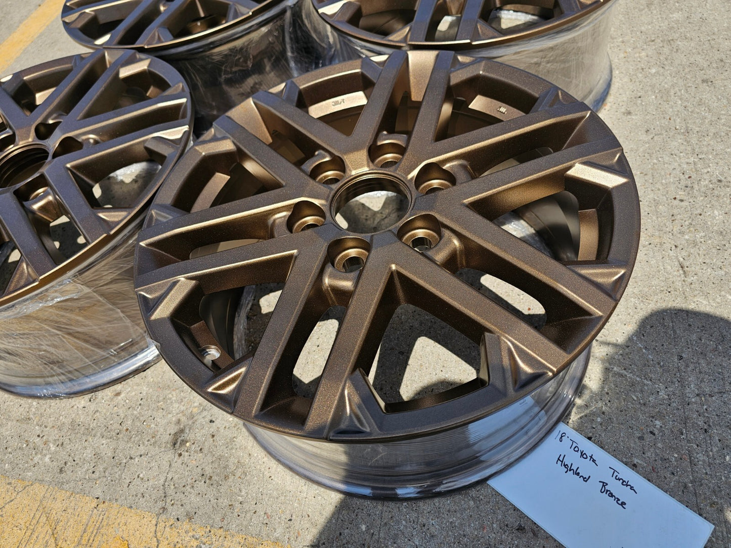 18" Toyota Tundra TRD OEM wheels rims 75281 Sequoia LX600 2024 2025 NEW