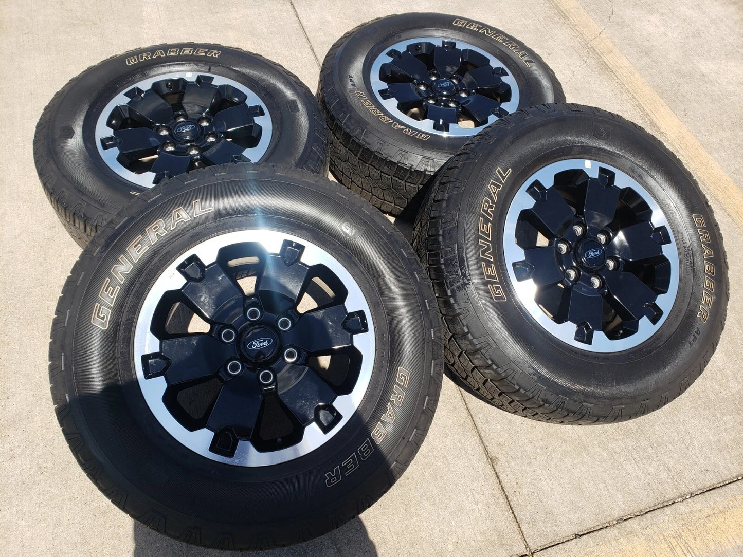 18" Ford Bronco BADLANDS OEM black wheels rims 10282 Ranger GENERAL