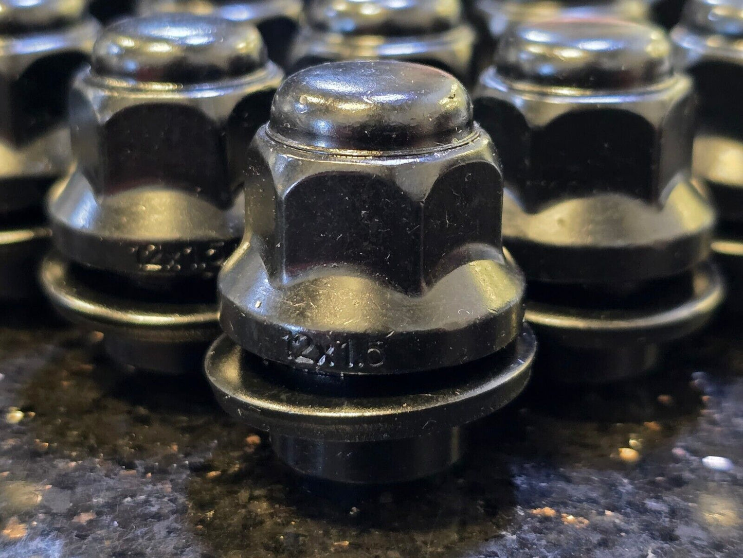 (24) OEM 12x1.5 Toyota Tacoma 4Runner FJ Cruiser lug nuts lugs black