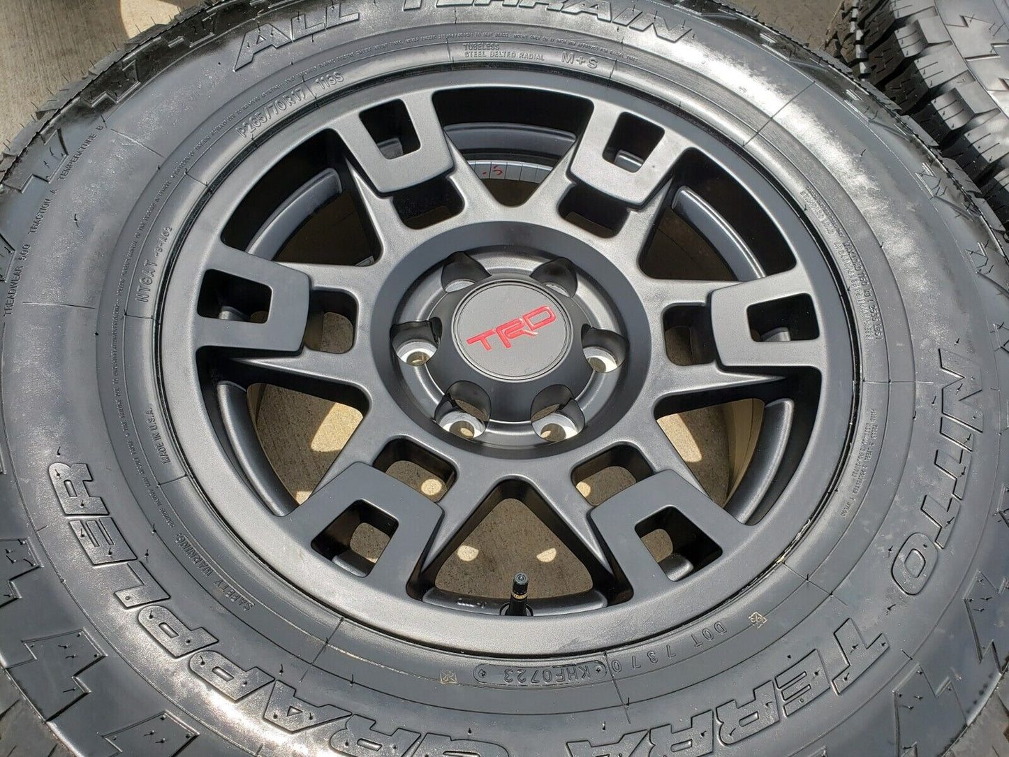 17" Toyota Tacoma 4Runner OEM wheels rims black 75167 TRD FJ NITTO NEW