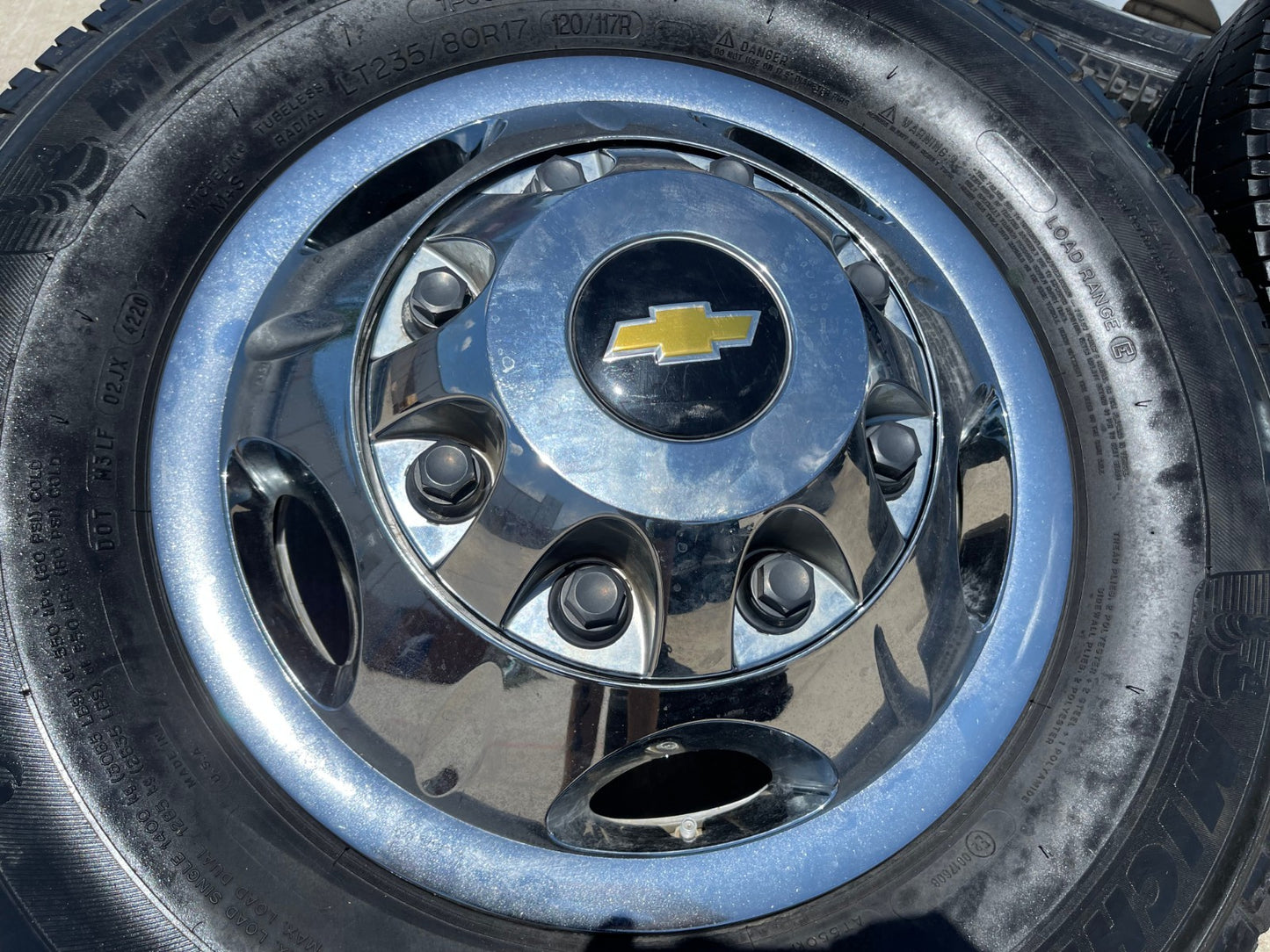 17" Chevy Silverado GMC Sierra 3500 Dually simulator rims wheels OEM 8094