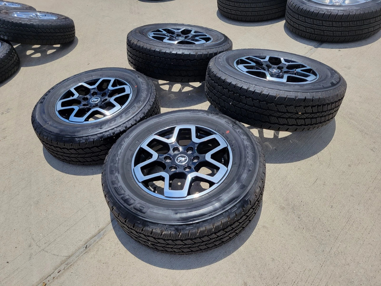 18" Ford Ranger Bronco wheels rims 95213 10389 black 2022 2023 2024 2025 NEW