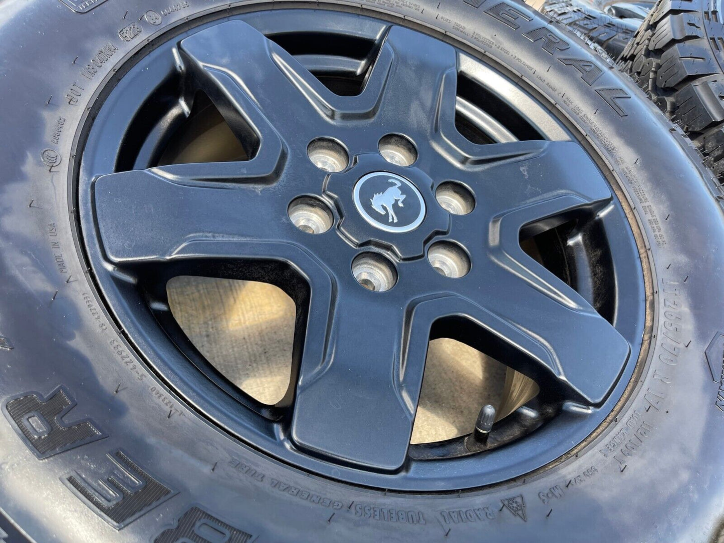 17" Ford Bronco wheels rims 95292 10383 SASQUATCH Ranger 2022 2023 2024 2025