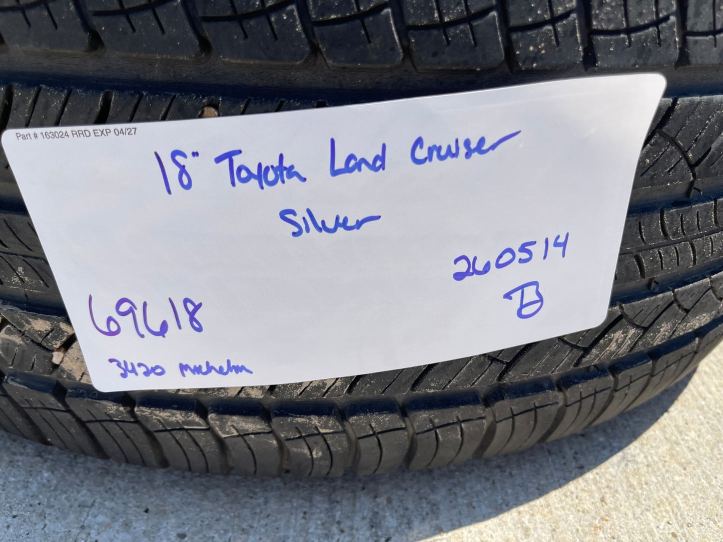 18" Toyota Land Cruiser Tundra Sequoia TRD OEM 69618 wheels rims 5x150 MICHELIN