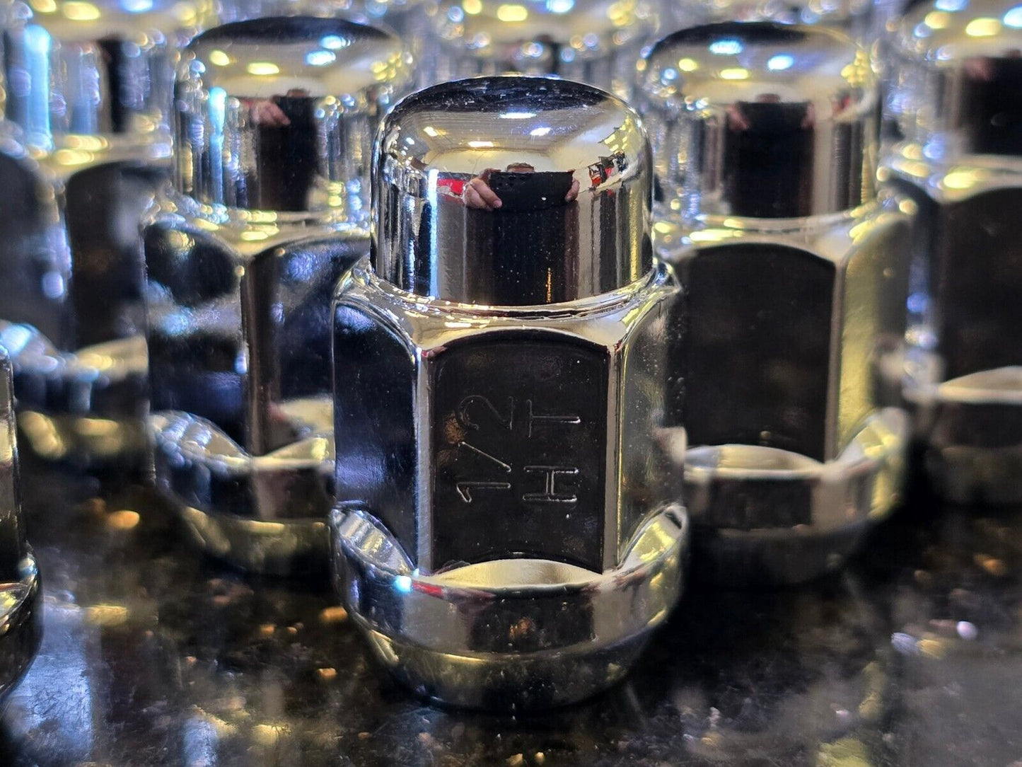 (23) OEM Jeep Wrangler OEM lug nuts lugs polished OE 1/2x20