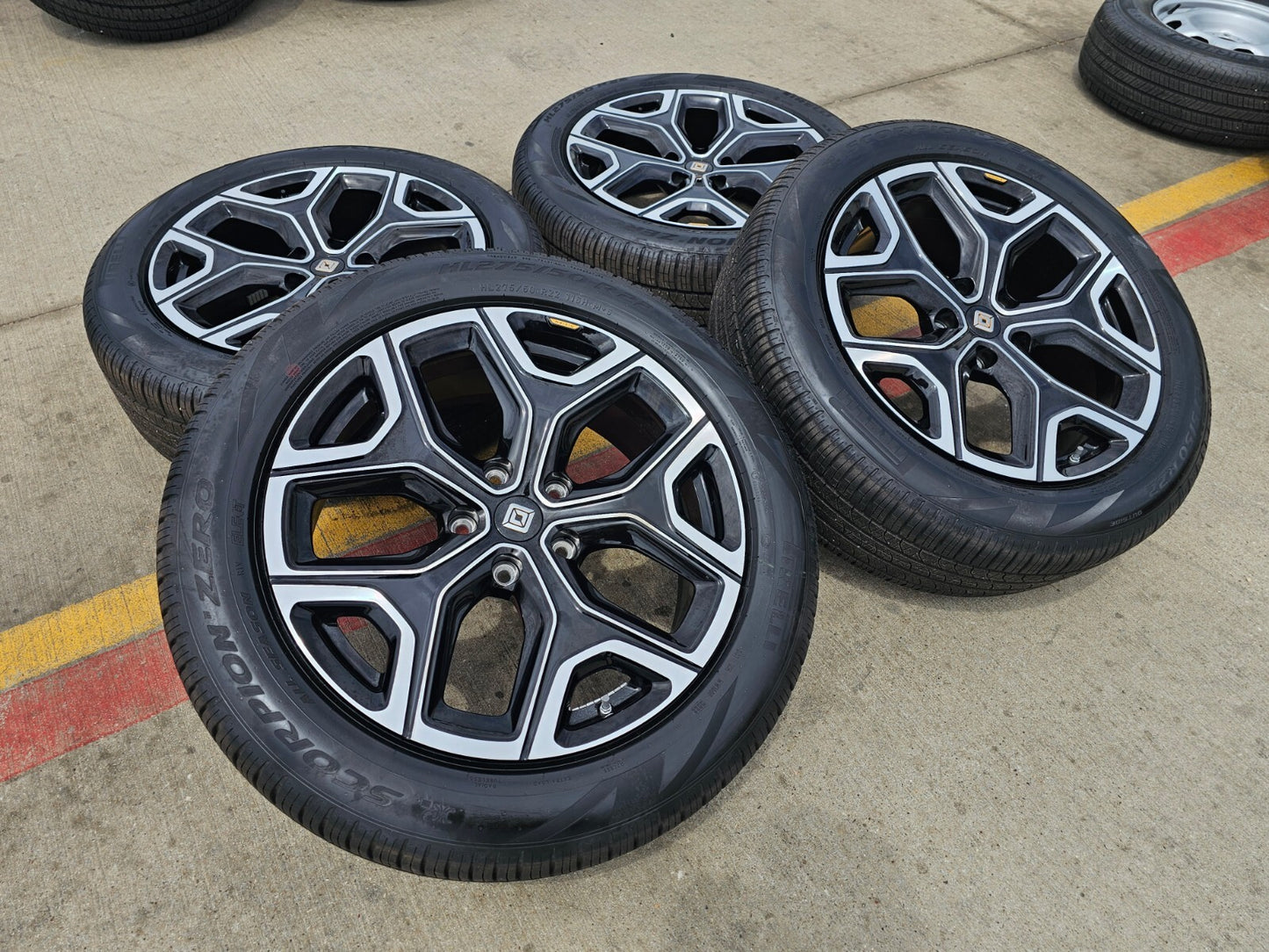 22" Rivian R1T R1S OEM wheels rims tires PT00001895 2022 2023 2024 2025 2026 NEW