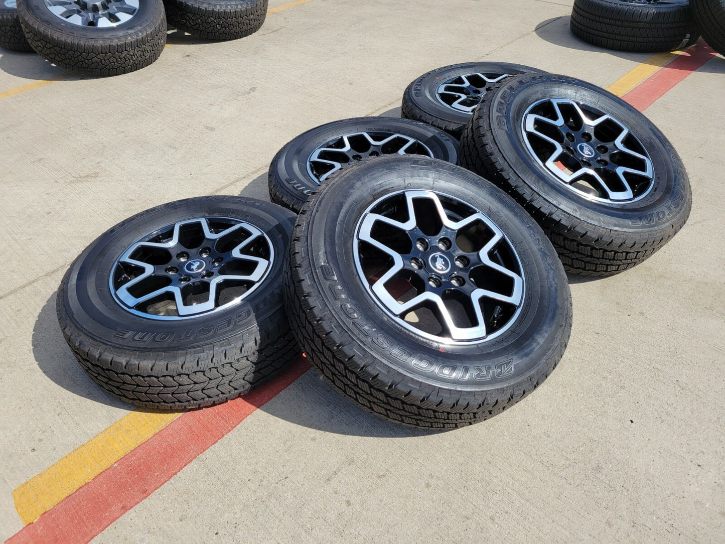 18" Ford Bronco wheels rims tires black 95213 Ranger tires 2023 2024 2025 NEW