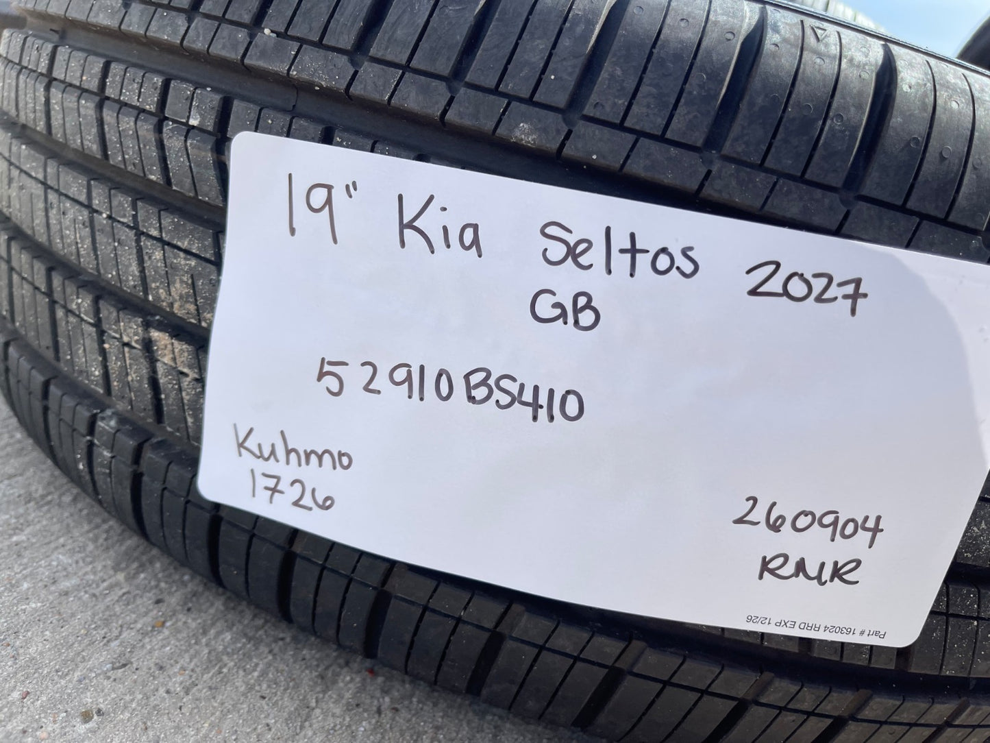 19" Kia K4 K5 Soul Seltos OEM wheels rims Stinger Forte 2026 2027 SET NEW