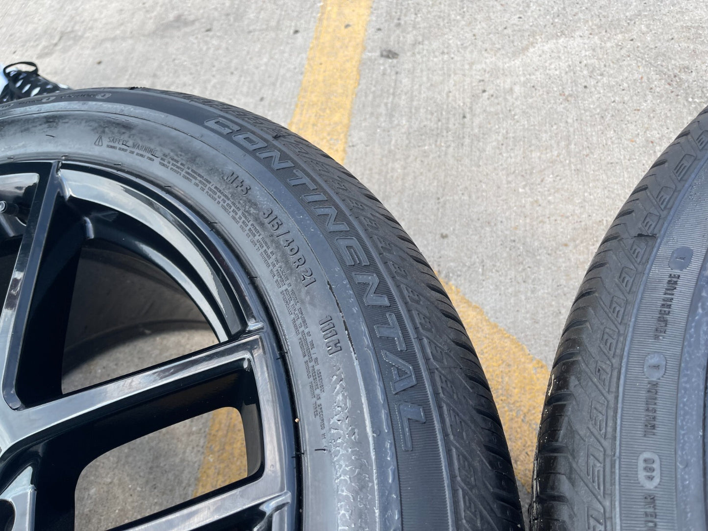 21" Mercedes GLE AMG OEM black wheels rims 85491 85490 tires