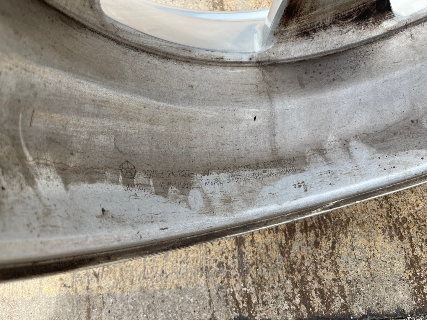 20" 20x8 Dodge Charger Challenger Chrysler 300 OEM 2385 2412 spare wheel rim