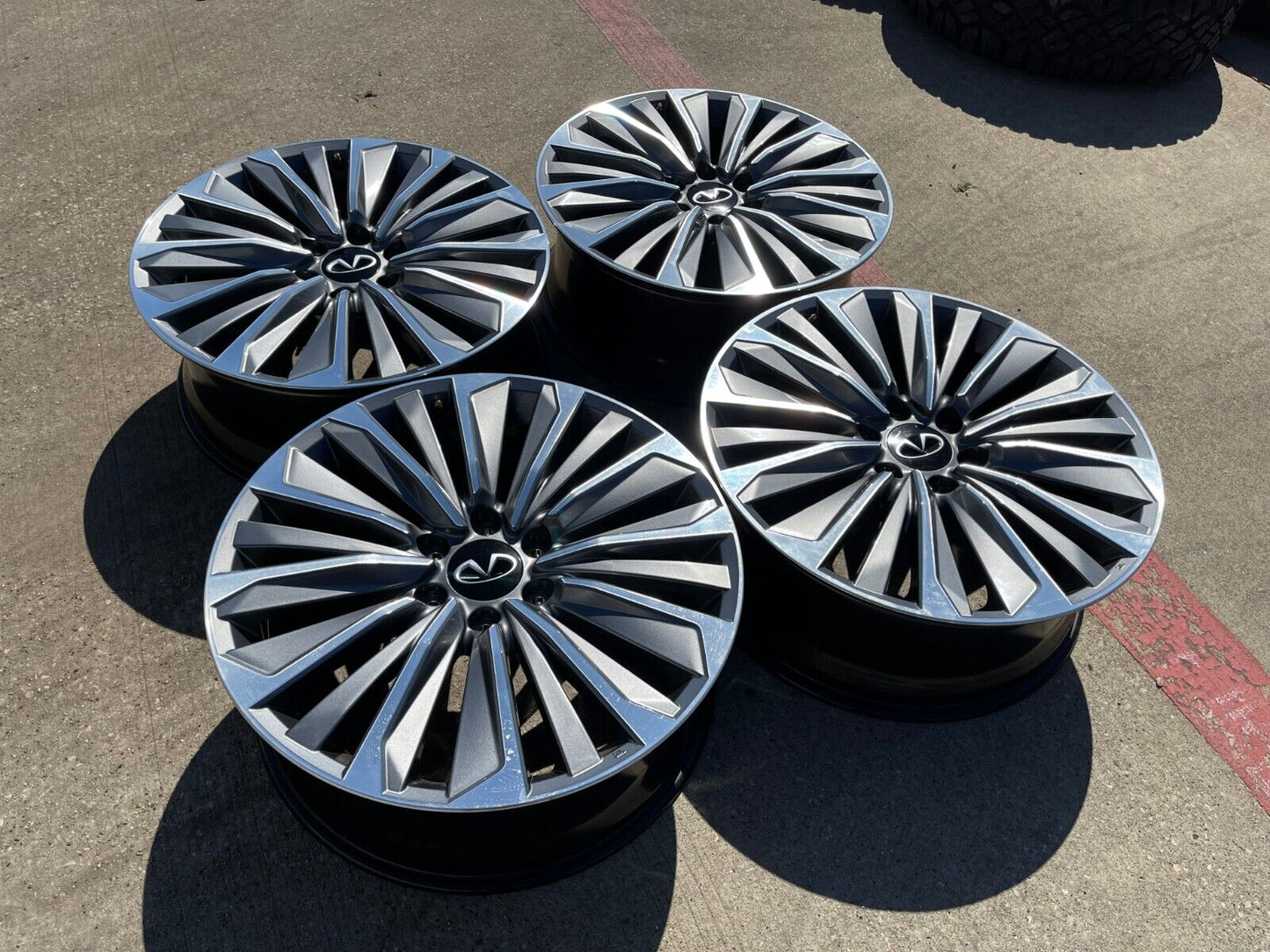 22" Infiniti QX80 QX56 Nissan Titan Armada OEM wheels rims 2024 2025 NEW