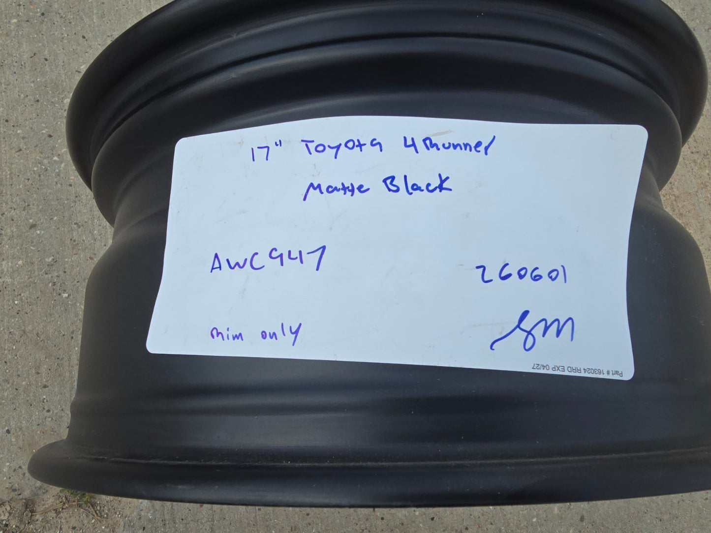 17" 4Runner Toyota Tacoma OEM black wheel rim FJ 2022 2023 2024 NEW