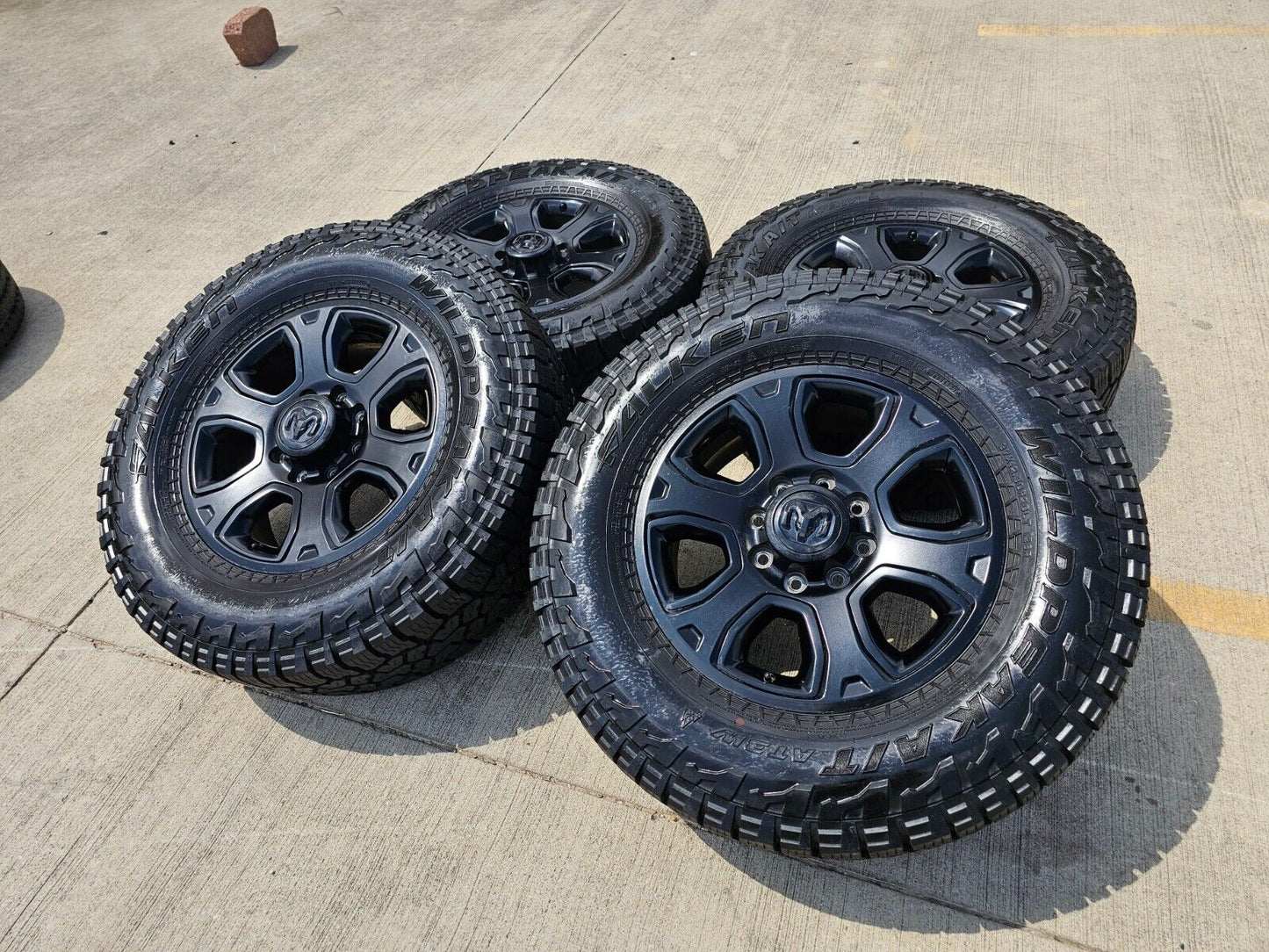 20" Dodge Ram 2500 3500 OEM 2477 wheels rims 2017 2018 2021 2022 2023 FALKEN 37"