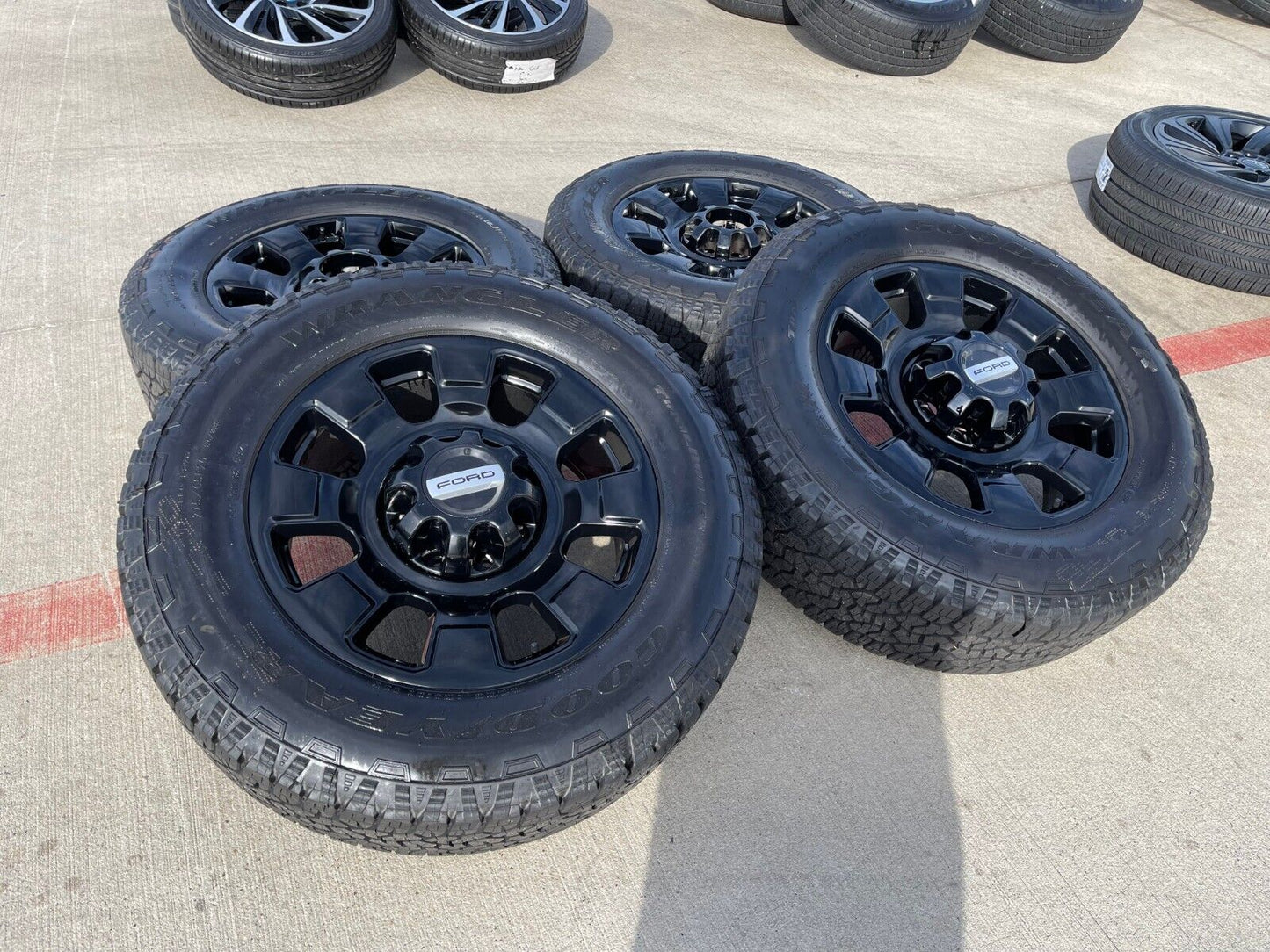 20" Ford F-250 F-350 OEM black Tremor 10295 wheels rims 2024 2025 NEW