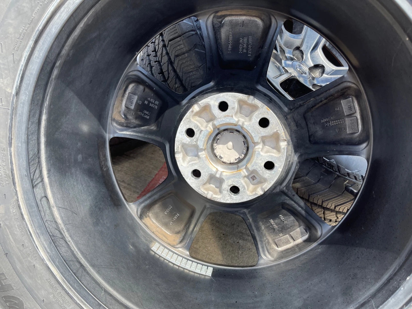 20" Dodge Ram 1500 OEM LIMITED Black 2676 2723 wheels rims NEW HANKOOK A/T2
