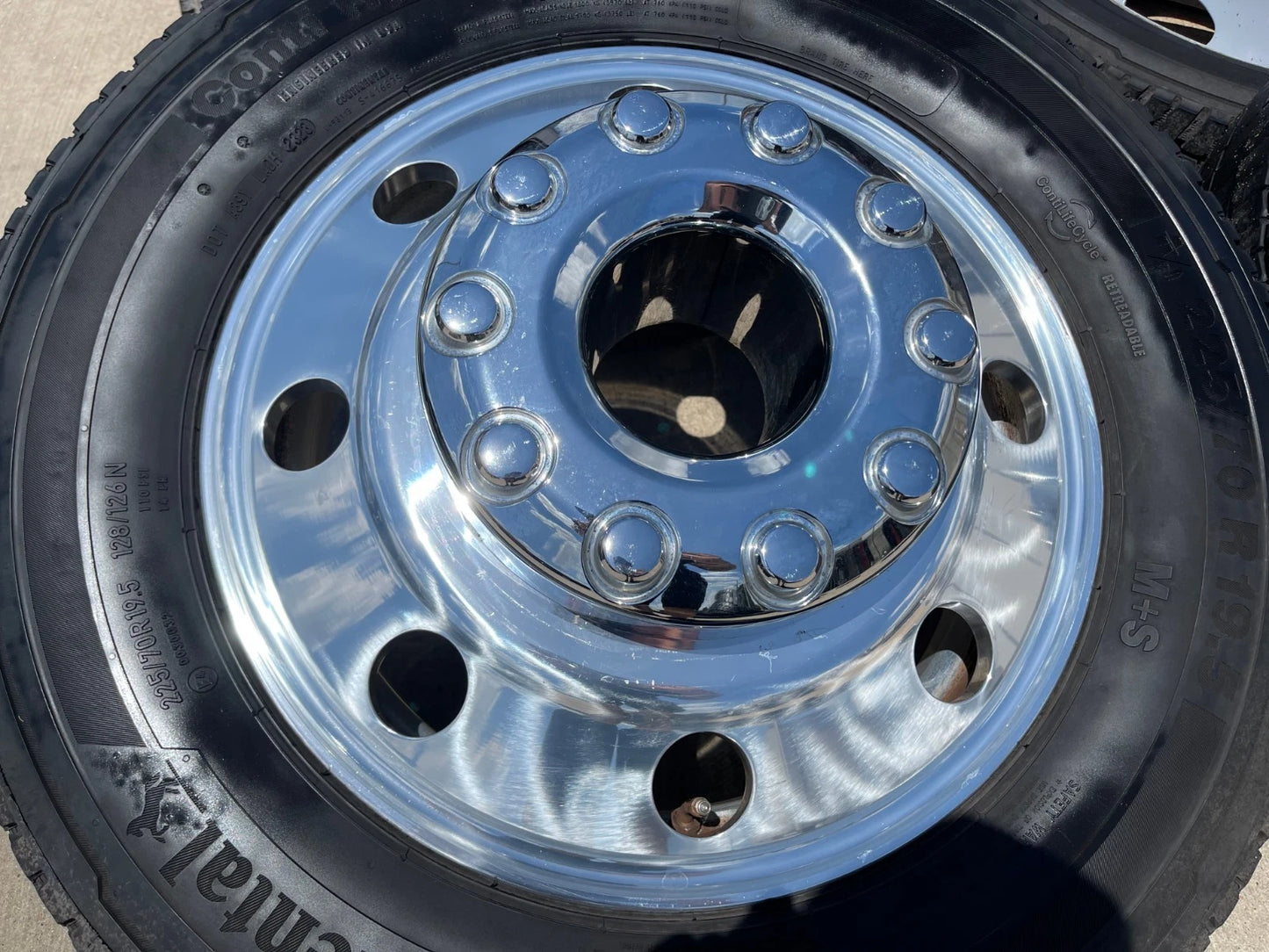 19.5" Ford F-450 Dually F-550 rims wheels RAM 4500 OEM 10x225 CONTINENTAL HD3