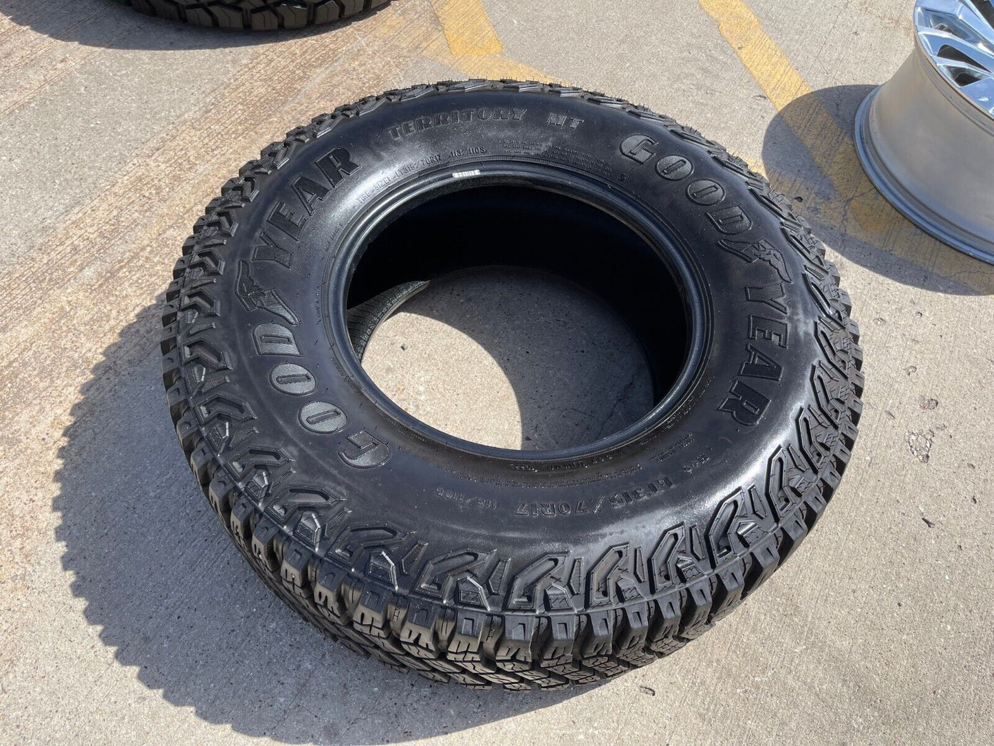 (1) 315/70/17 Goodyear Wrangler Territory M/T tire 113 / 110S LT load range C