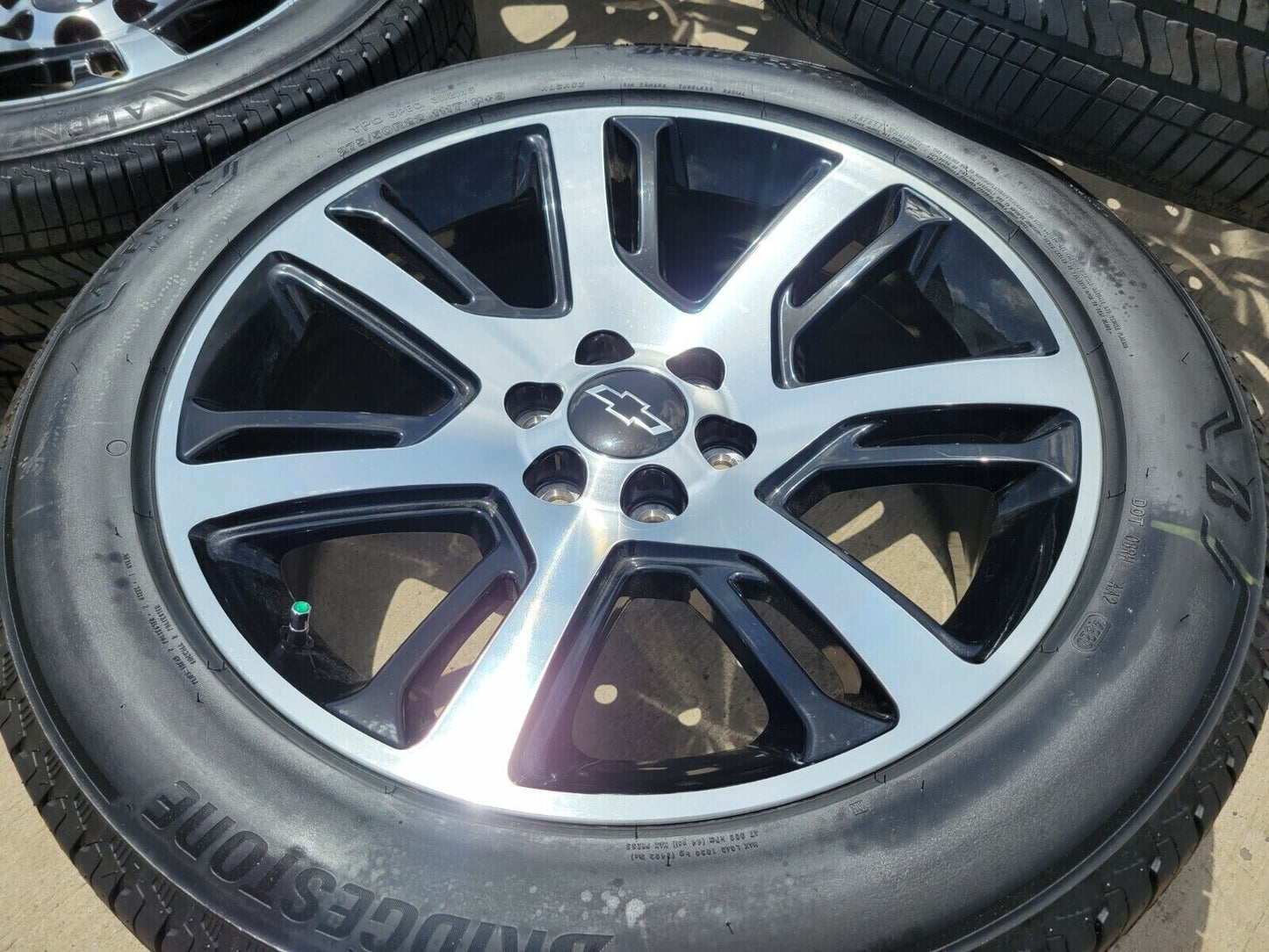 22" Cadillac Escalade Platinum OEM 4738 black wheels rims tires NEW