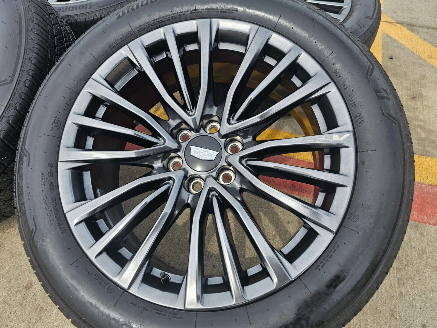 22" Cadillac Escalade V Platinum OEM 4883 wheels rims 2022 2023 2024 2025