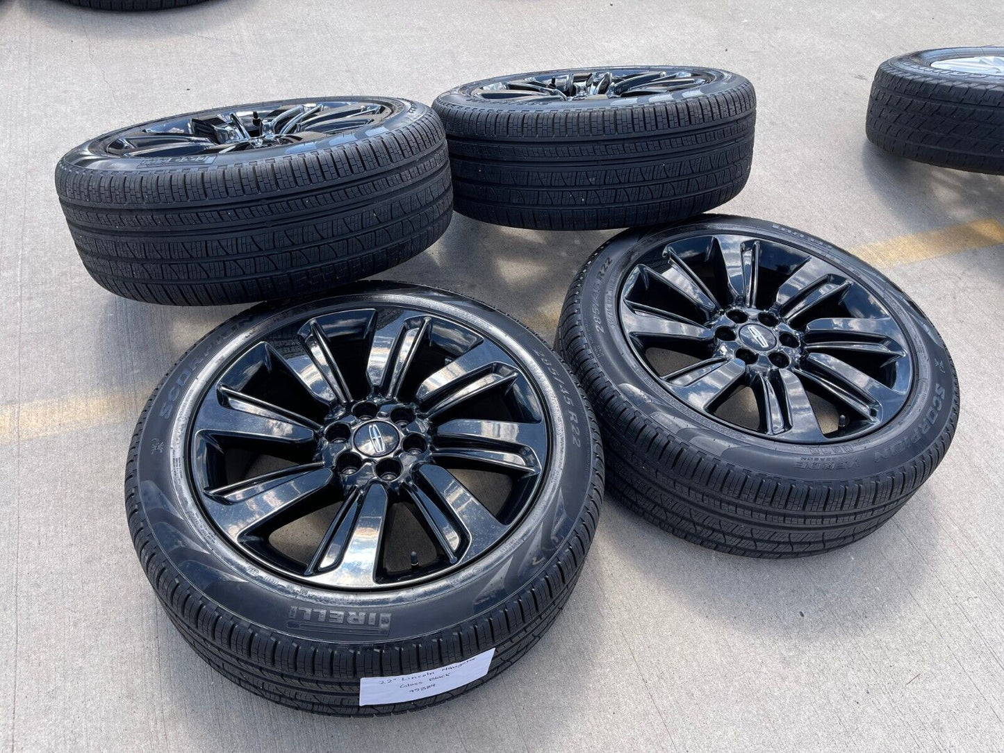 22" Lincoln Navigator OEM rims wheels Black Label 95384 10496 2022 2023 2024 NEW