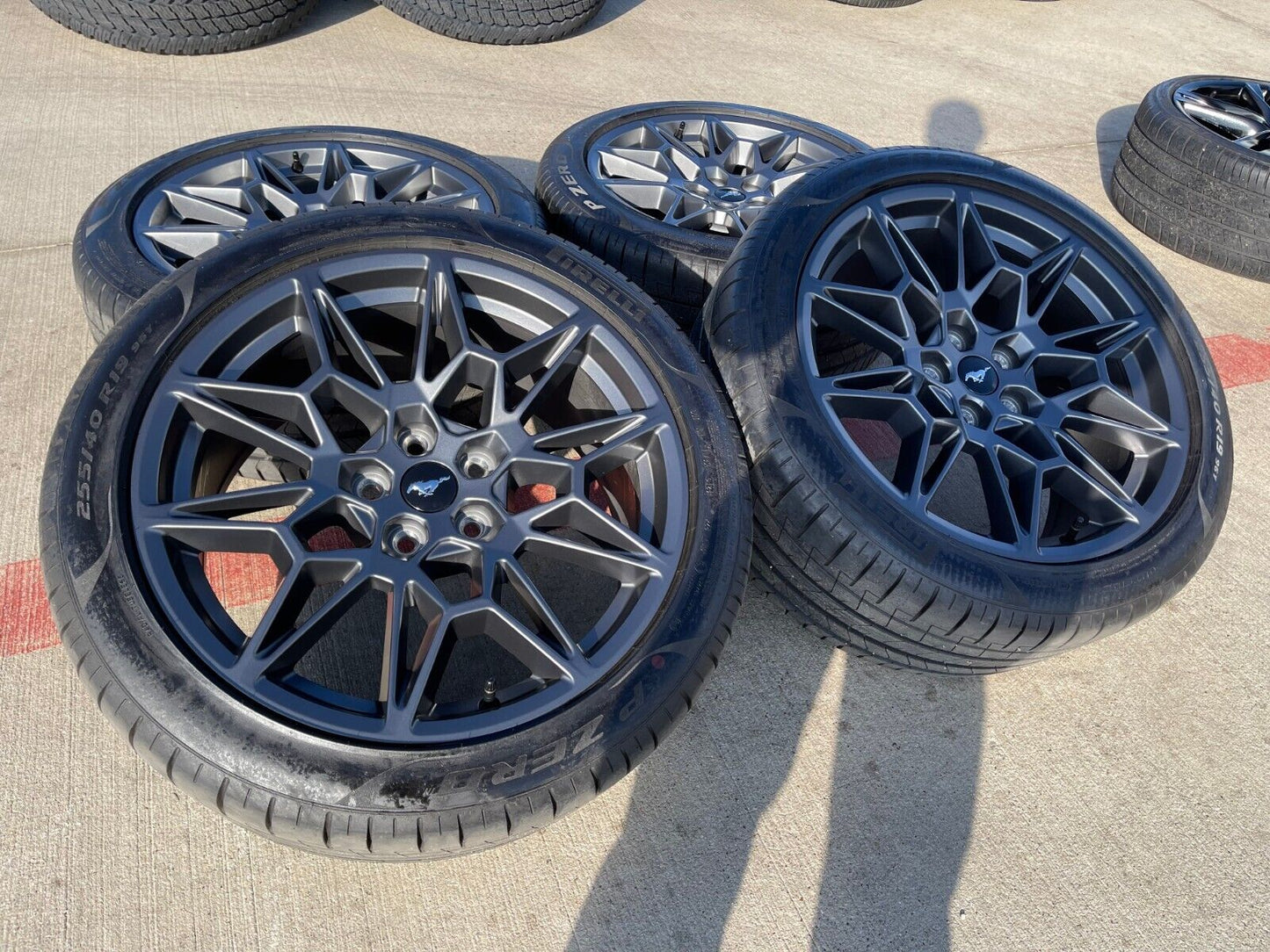 19" Ford Mustang GT Performance Track Pack OEM wheels rims 2024 2025 TPMS NEW
