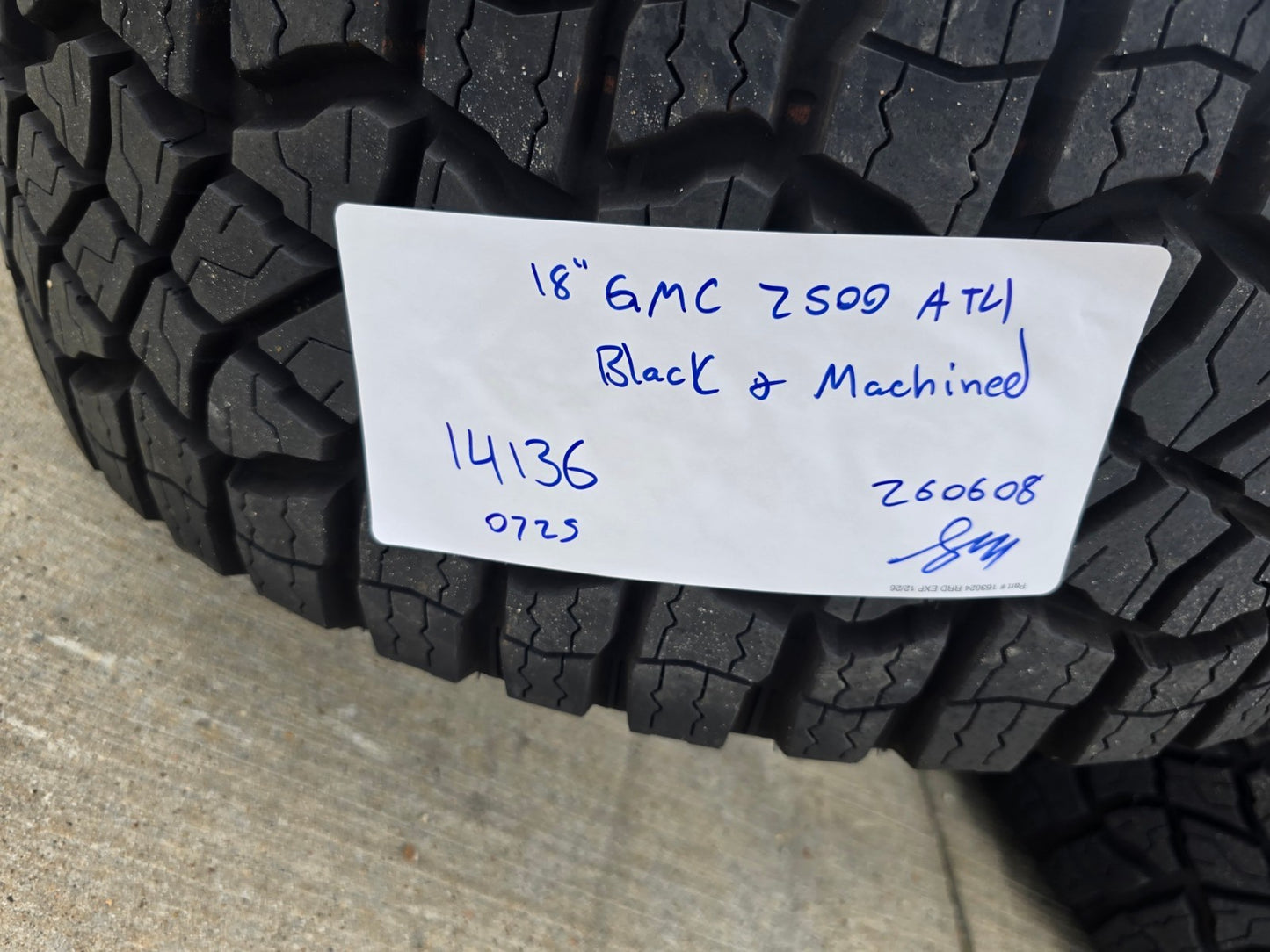 NEW 18" GMC Sierra AT4X Chevy Trail Boss 2500 OEM wheels rims # 14136 2011-2027