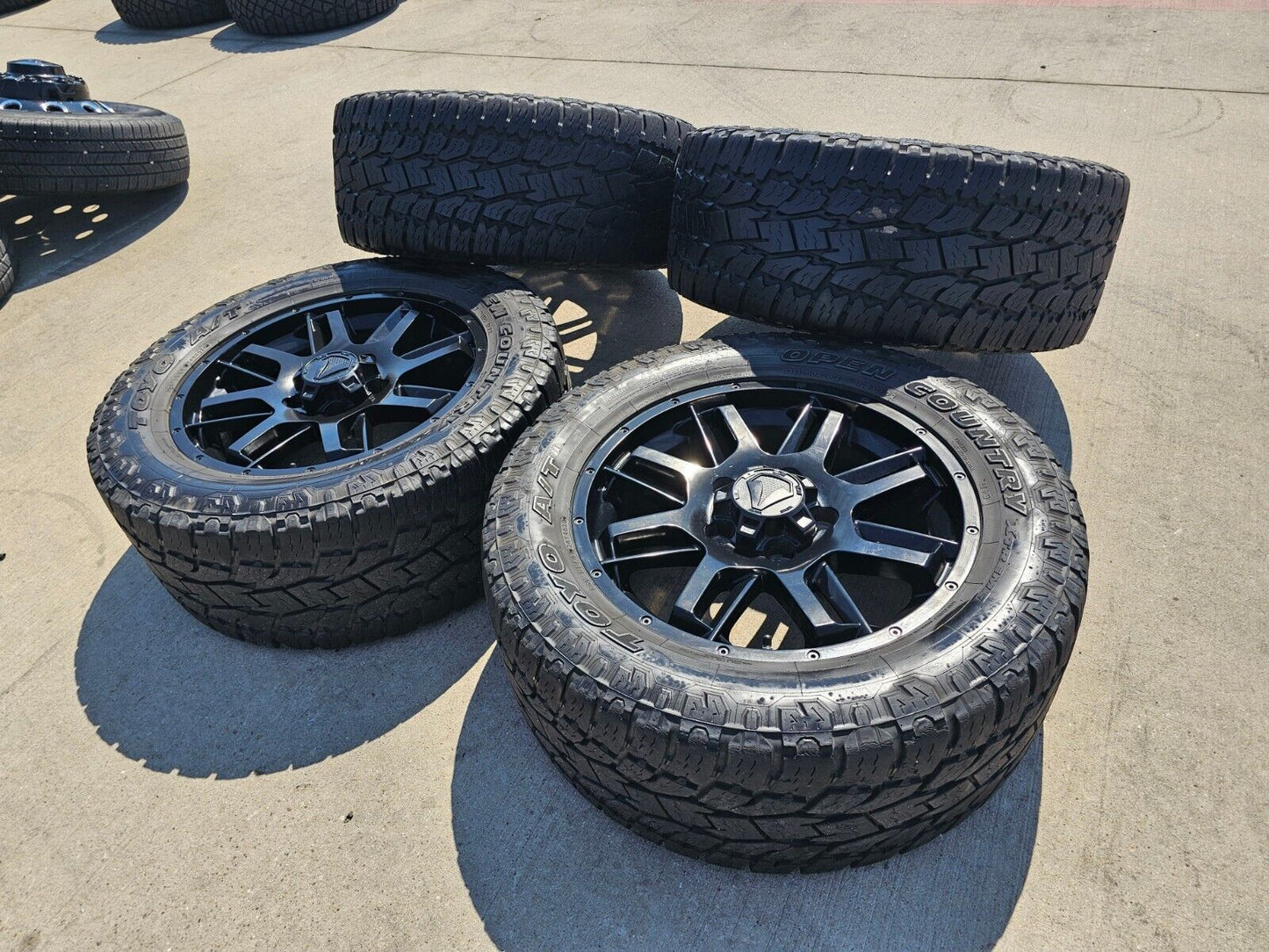20" Toyota Tundra TSS TRD T Force OEM black wheels rims 5x150 tires