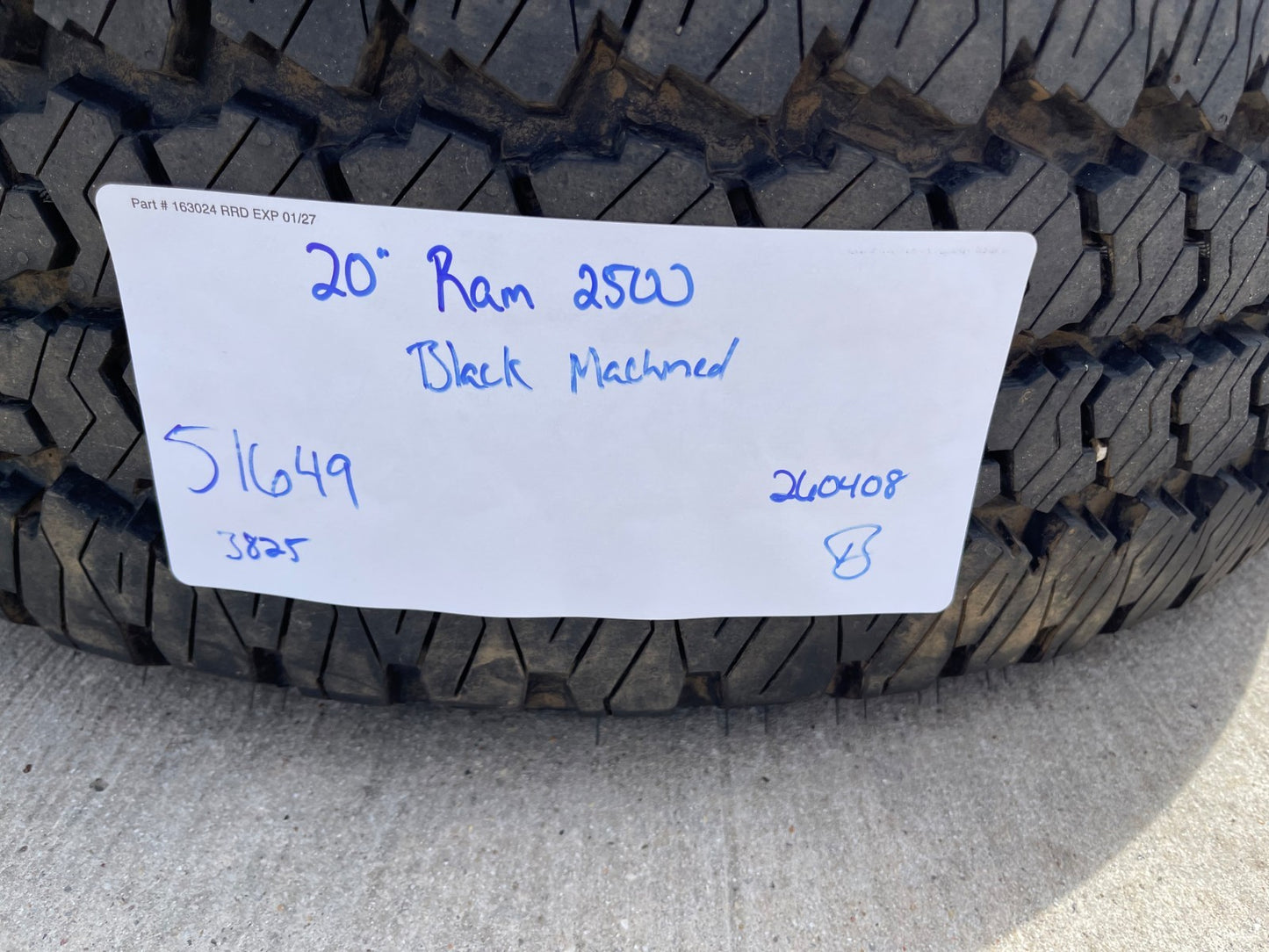 20" Dodge Ram 2500 3500 LARAMIE OEM 51649 wheels rims A/T2 2025 2026 NEW