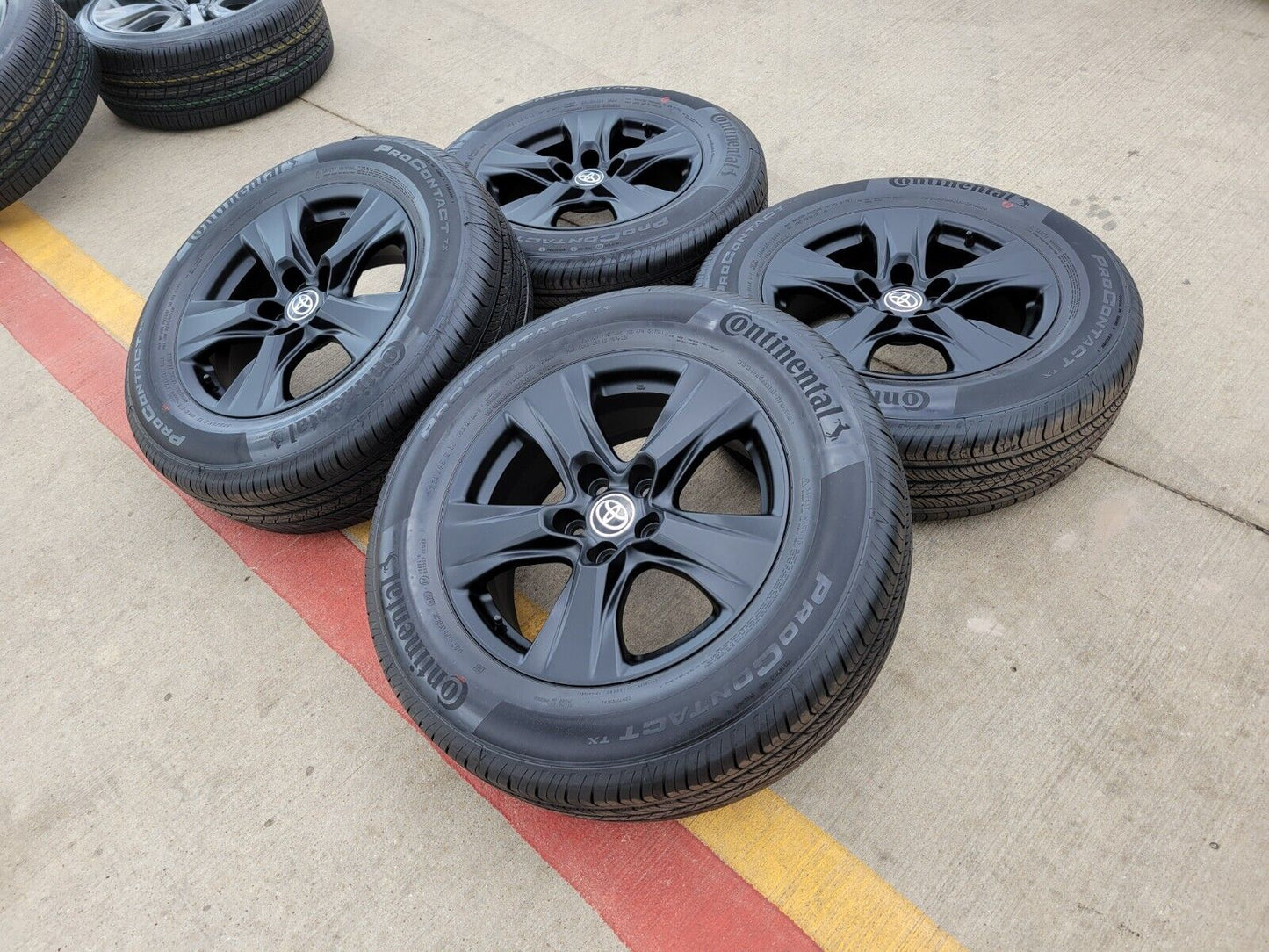 17" Toyota RAV4 OEM wheels rims black 75240 Sienna CH-R tires NEW
