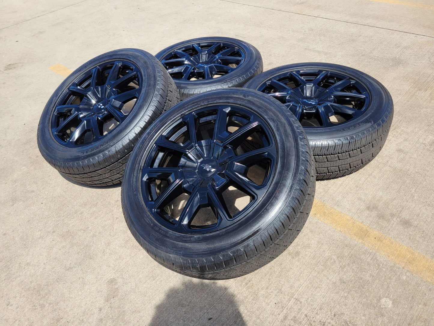22" Chevy Tahoe Suburban RST OEM 14035 black wheels rims Silverado NEW