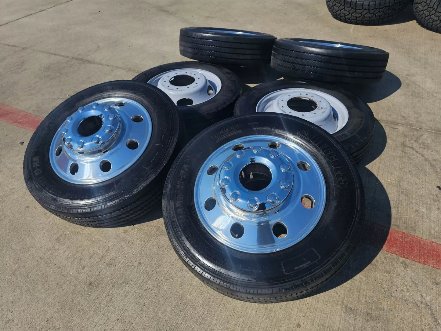 19.5" Ford F-450 Dually F-550 rims wheels RAM 4500 10x225 OEM tires HERCULES