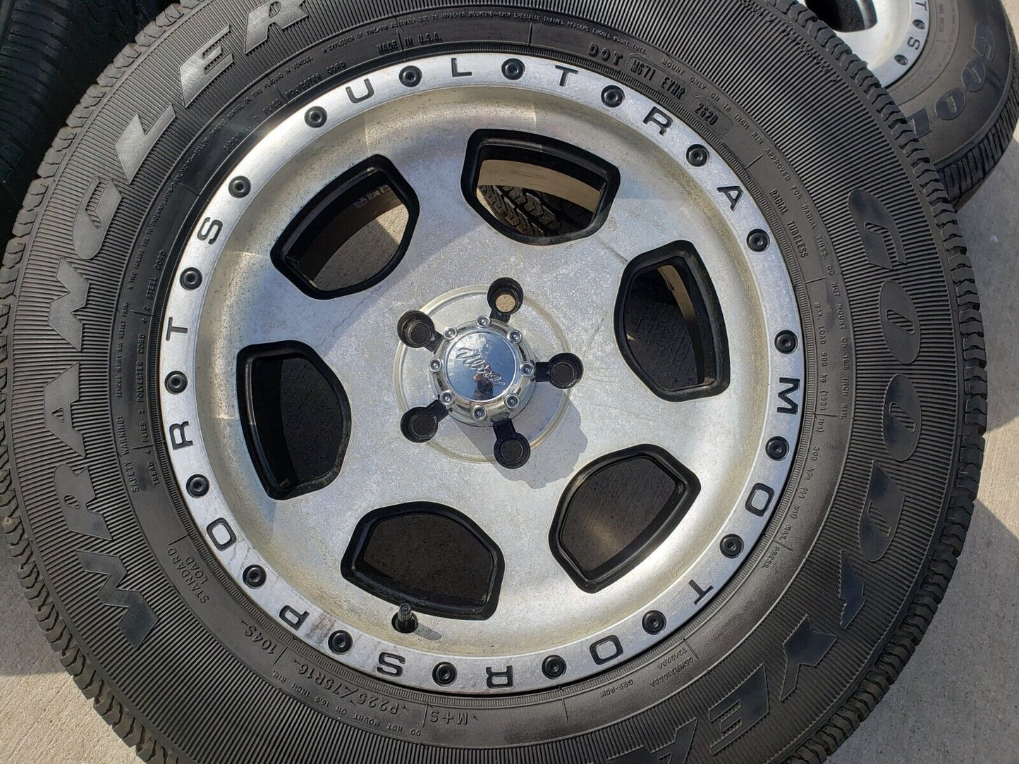16x7 Ultra Motorsports Type 175 Jeep Wrangler wheels rims tires 5x5 5x127
