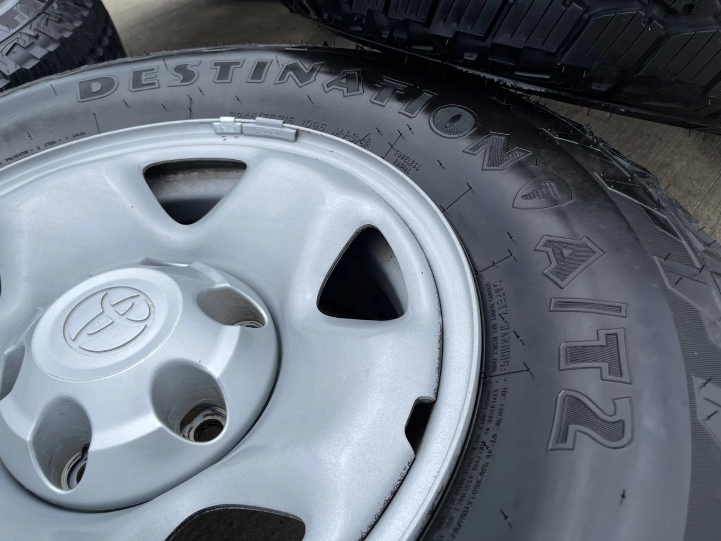 16" Toyota Tacoma OEM steel wheels rims 75192 tires FIRESTONE
