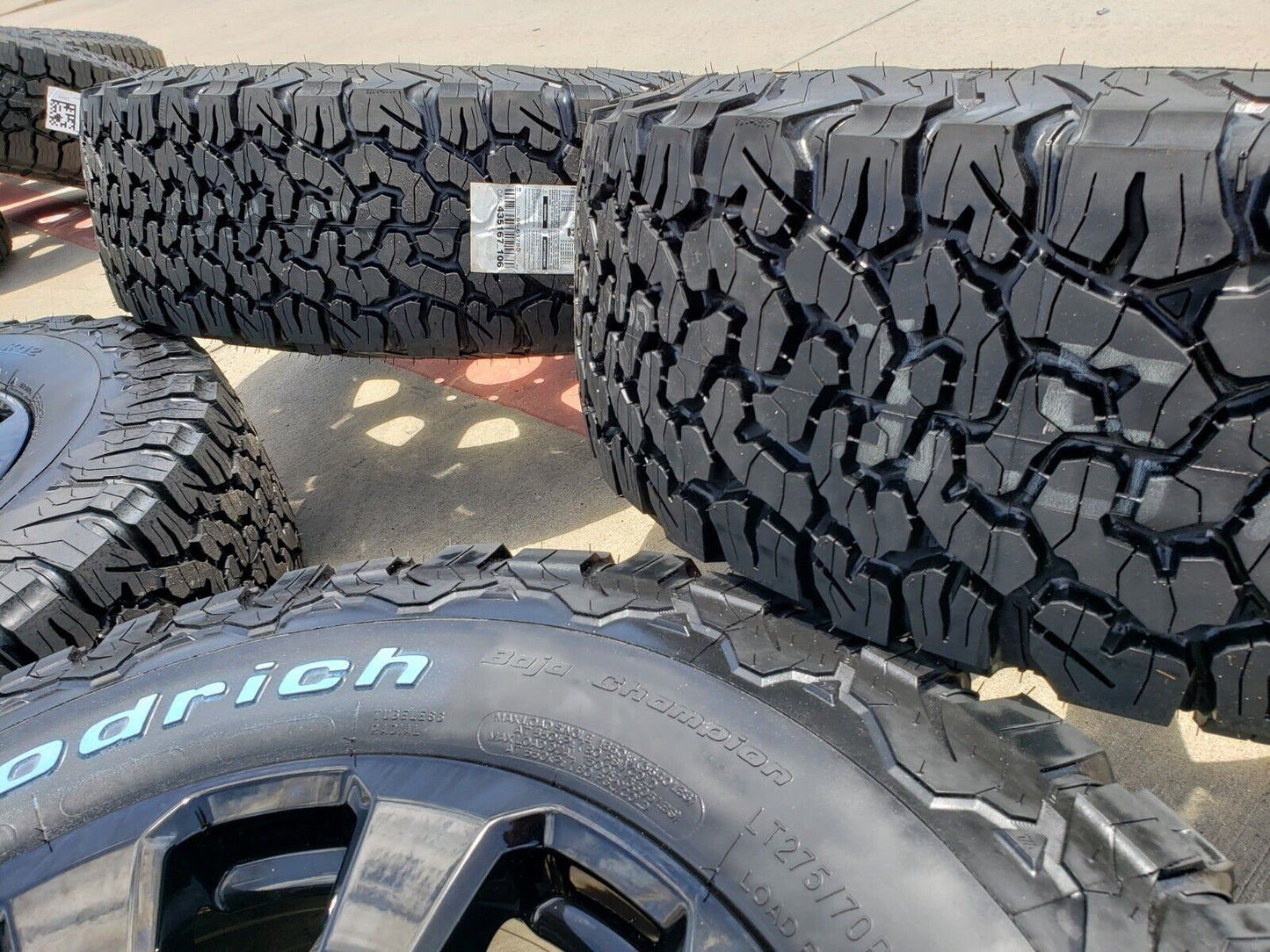 18" Ford F-250 F-350 TREMOR OEM wheels black 10481 tires BFG 2024 2025 NEW