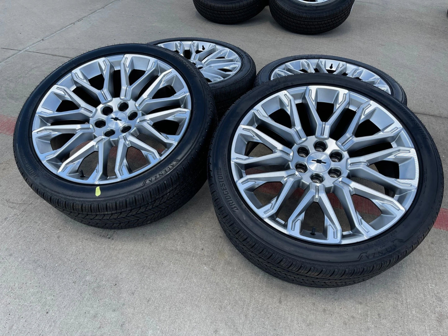 24" Chevy Tahoe LTZ GMC Yukon Sierra Denali OEM wheels rims tires 2025 2026 NEW